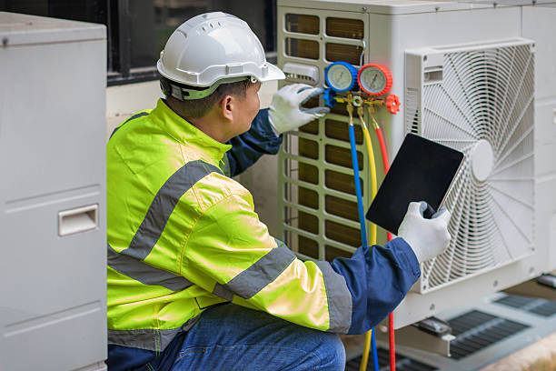 Professional Hvac technician working in Caledonia, MI